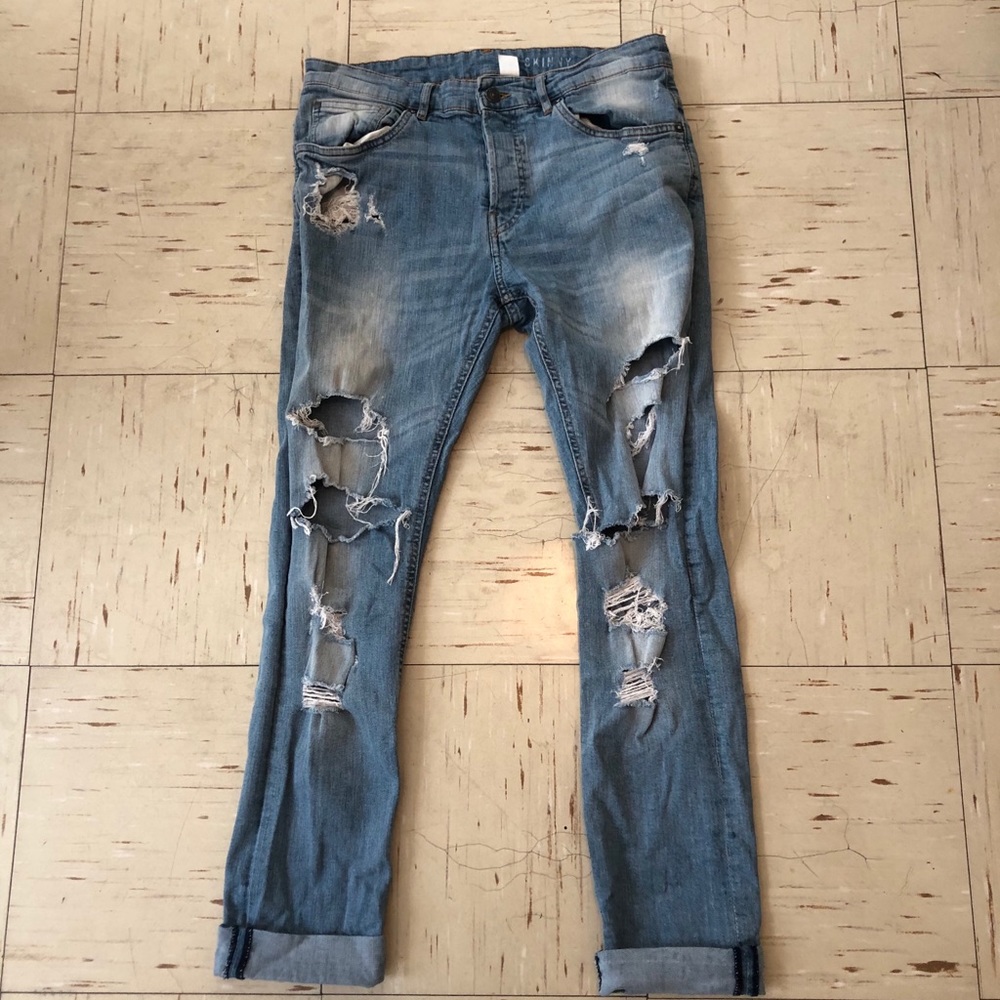 Men’s H&M Skinny Distressed (and then some) Jeans